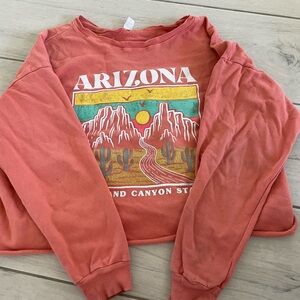 arizona sweater - sweatshirt - preppy - girls - women's size s -
